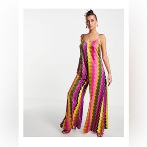 Never Fully Dressed wide leg 70s jumpsuit